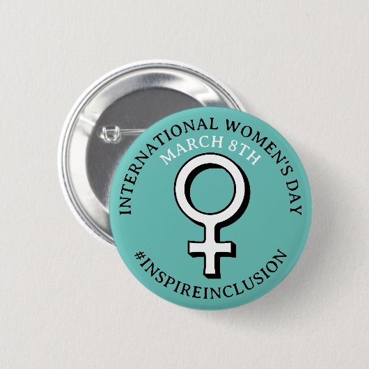 Happy International Women's Day | März 8. Schaltfl Button (Vorne & Hinten)