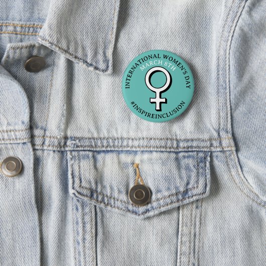 Happy International Women's Day | März 8. Schaltfl Button (Beispiel)