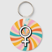 Happy International Women's Day | März 8. Schaltfl Schlüsselanhänger (Rückseite)