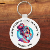 Happy International Women's Day | März 8. Schlüsselanhänger (Vorderseite)