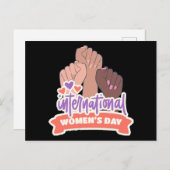 Happy International Women's Day Postkarte (Vorne/Hinten)