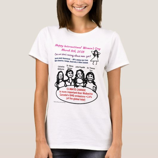 Happy Int'l Women's Day 2018 von RoseWrites T-Shirt (Vorderseite)