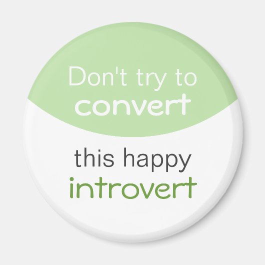 Happy Introvert Magnet (Vorne)