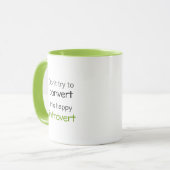 Happy Introvert Tasse (Vorderseite Links)