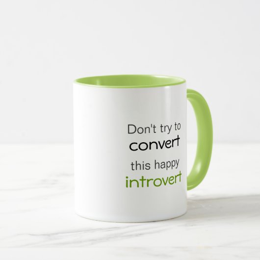 Happy Introvert Tasse (VorderseiteRechts)