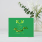 Happy Irish Day Postkarte (Stehend Vorderseite)