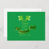 Happy Irish Day Postkarte (Vorne/Hinten)