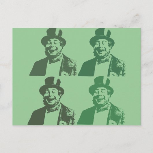 Happy Irish Fellow Postkarte (Vorderseite)