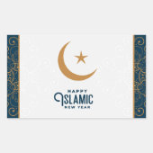 Happy Islamic New Year Rechteckiger Aufkleber (Vorderseite)