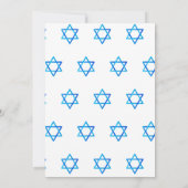 Happy Israel Independence Day Blauer Star von Davi Einladung (Rückseite)