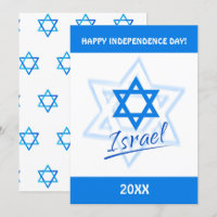 Happy Israel Independence Day Blauer Star von Davi