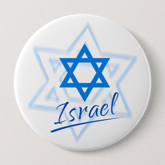 Happy Israel Independence Day Blue Star von David Button (Vorderseite)