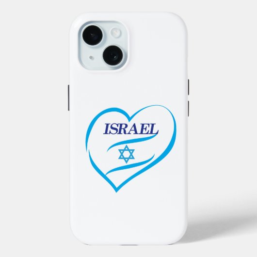 Happy Israel Independence Day Blue Star von David Case-Mate iPhone Hülle (Rückseite)