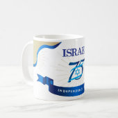 Happy Israel Independence Day Blue Star von David Kaffeetasse (Vorderseite Links)