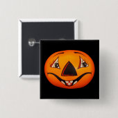 Happy Jack O’ Lantern Halloween Button (Vorne & Hinten)