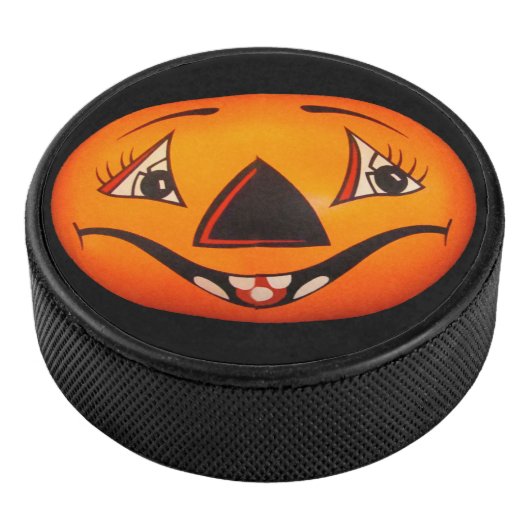 Happy Jack O’ Lantern Halloween Eishockey Puck (3/4)