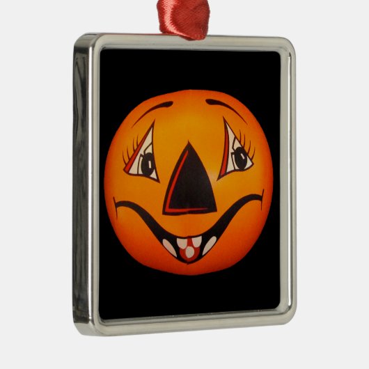 Happy Jack O’ Lantern Halloween Ornament Aus Metall (Rechts)
