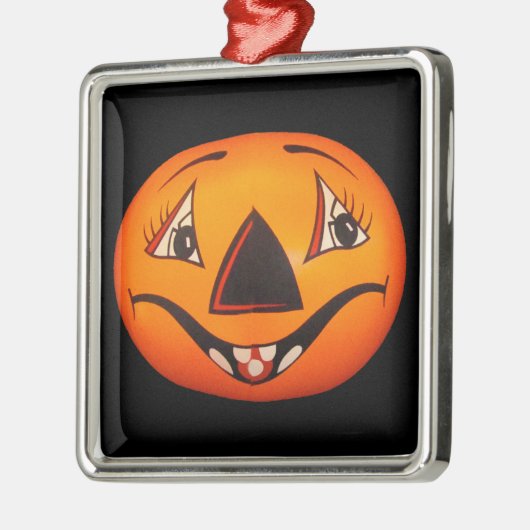 Happy Jack O’ Lantern Halloween Ornament Aus Metall (Links)