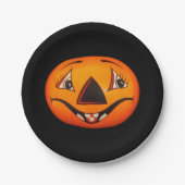 Happy Jack O’ Lantern Halloween Pappteller (Vorderseite)