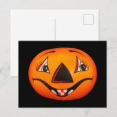 Happy Jack O’ Lantern Halloween Postkarte (Vorne/Hinten)