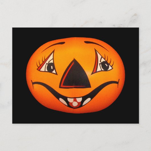 Happy Jack O’ Lantern Halloween Postkarte (Vorderseite)
