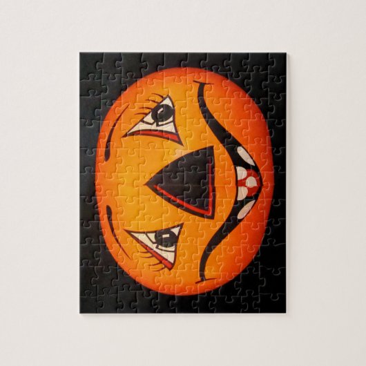 Happy Jack O’ Lantern Halloween Puzzle (Vertikal)