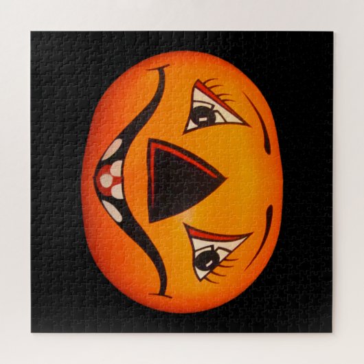 Happy Jack O’ Lantern Halloween Puzzle (Horizontal)