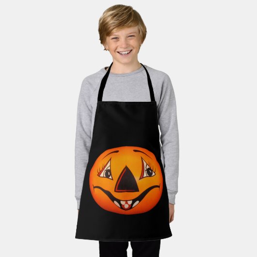 Happy Jack O’ Lantern Halloween Schürze (Getragen)