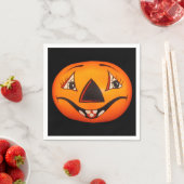 Happy Jack O’ Lantern Halloween Serviette (Beispiel)