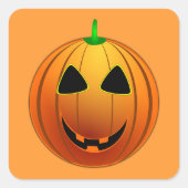 Happy Jack o' Lantern Halloween Sticker (Vorderseite)