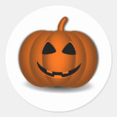 Happy Jack o' Lantern Halloween Sticker (Vorderseite)