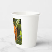 Happy Jack-o-lantern Kürbisgesicht Halloween Garte Pappbecher (Links)