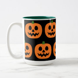 Happy Jack-O-Lantern Zweifarbige Tasse