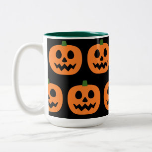Happy Jack-O-Lantern Zweifarbige Tasse