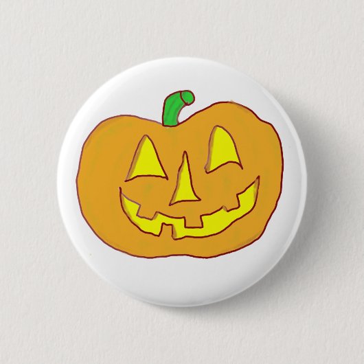 Happy Jack O'Lantern Button (Vorderseite)