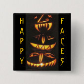 Happy Jack o'Lantern Faces Button (Vorderseite)