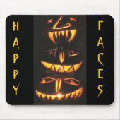 Happy Jack o'Lantern Faces Mousepad (Vorne)