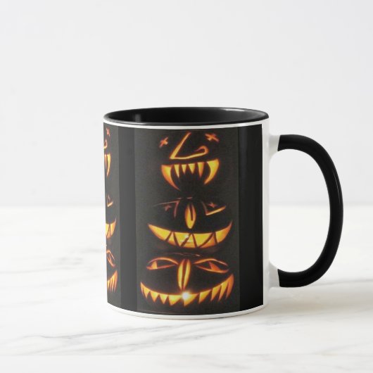 Happy Jack o'Lantern Faces Tasse (Rechts)