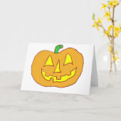 Happy Jack O'Lantern Karte (Gelbe Blume)