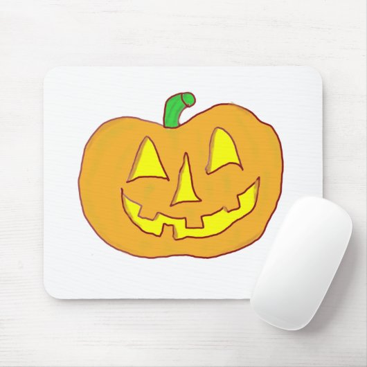 Happy Jack O'Lantern Mousepad (Mit Mouse)