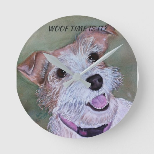 HAPPY JACK RUSSELL RUNDE WANDUHR (Vorderseite)