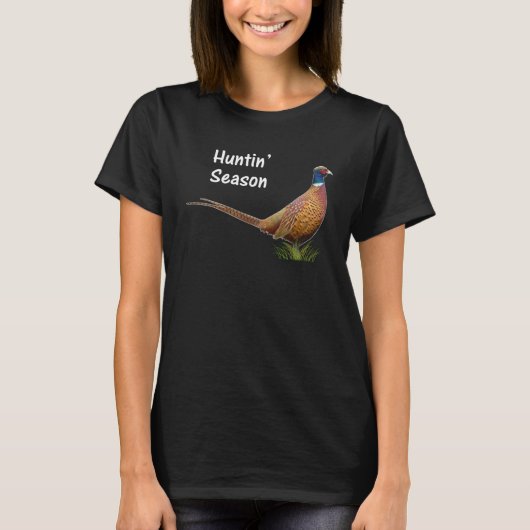 Happy Jagd Saison Fasans T-Shirt (Vorderseite)