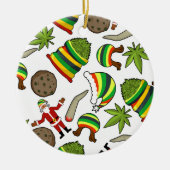 Happy Jamaican Christmas Keramik Ornament (Vorne)