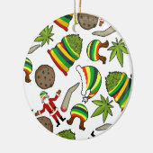 Happy Jamaican Christmas Keramik Ornament (Links)