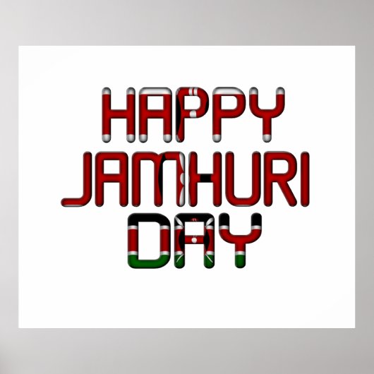 Happy Jamhuri Day Poster (Vorne)