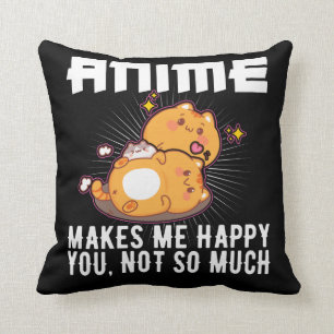 Happy Japanisch Anime Lover Otaku Niedlich Cats Kissen