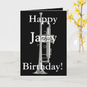 Happy Jazzy Birthday Card Karte (Gelbe Blume)