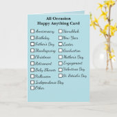 Happy Jeder Anlass Urlaub Geburtstag und mehr Karte (Gelbe Blume)