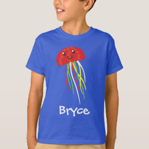 Happy Jellyfish Personalisierter T - Shirt