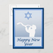 Happy Jewish New Year Feiertagspostkarte (Vorne/Hinten)